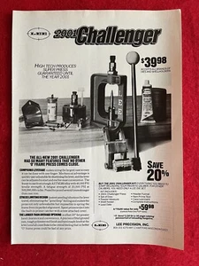 Vintage 1985 Print Ad Lee 2001 Challenger Press Reloading Equipment Ad - Picture 1 of 7
