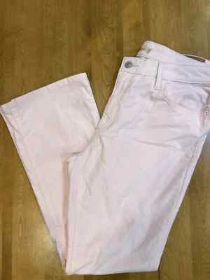 Calça jeans Levi's 725 veludo 31 x 30 rosa cintura alta bootleg 32 33 - Imagem 1 de 4