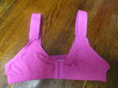912B3 Leading Lady 110 Front Closure Wireless Leisure Bra 36 A/B  Pink Foto 1 de 2