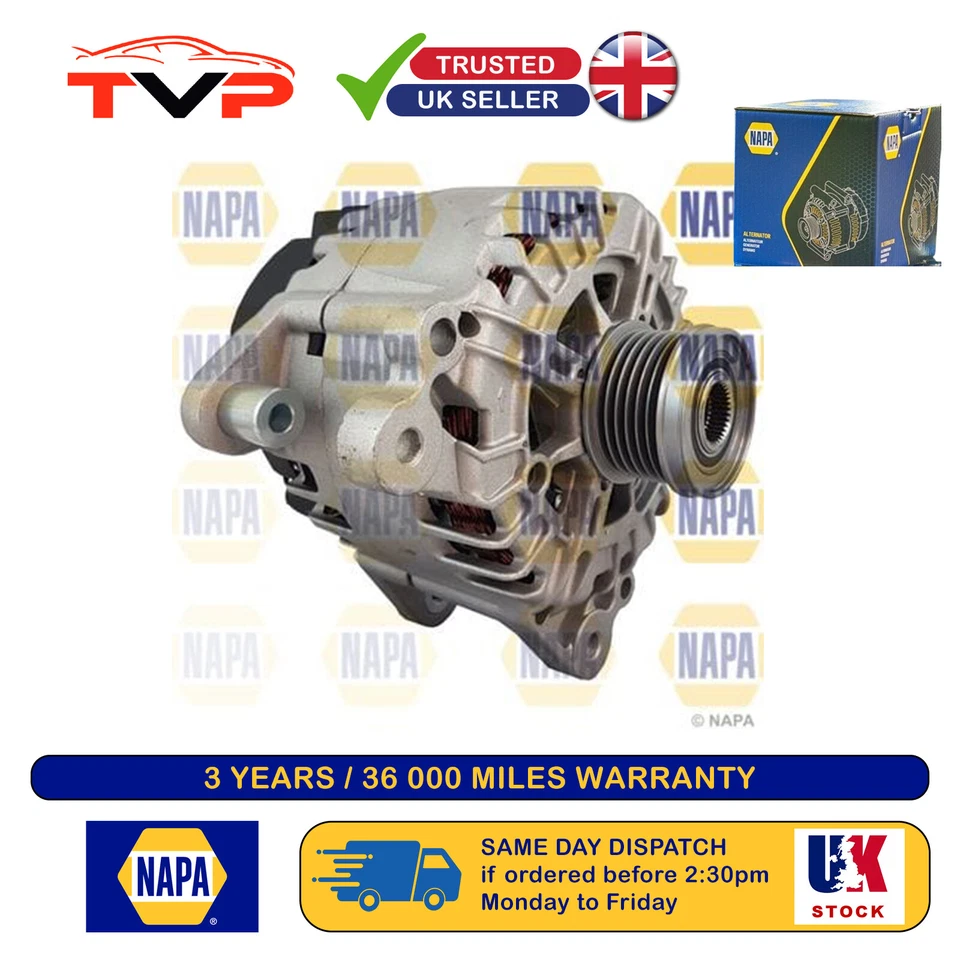 Napa Alternator For VW Jetta 2007-2010 1.4 NAL1254 - Image 1 of 1
