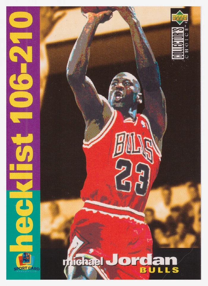 1995 Upper Deck Collector's Choice Checklist Michael Jordan #210 - Photo 1/1