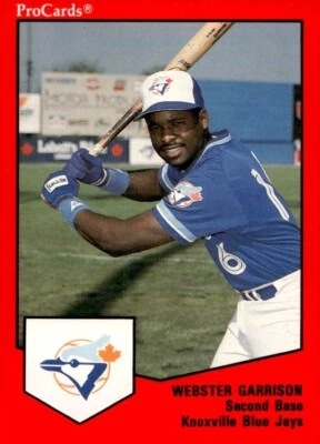 1989 ProCards Knoxville Blue Jays WEBSTER GARRISON RC BLUE JAYS MARRERO LA - Image 1 of 2