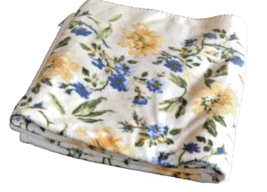 Laura Ashley Floral Cotton Thick Terry Cloth Bath Towel - Picture 1 of 8