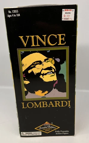 Vince Lombardi 1998 Limited Edition Collectors Series Action Figure Cover