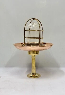 Industrial Vintage Brass Bulkhead Light – Nautical Wall/Ceiling Fixture - Image 1 of 4