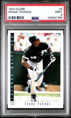 1993 SCORE #3 FRANK THOMAS PSA 9 - Image 1 of 2
