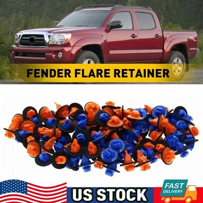 100x Fender Wheel Flare Moulding Clips Retainer For Toyota Tacoma FJ Cruiser H - Image 1 of 4