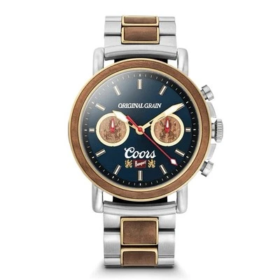 BRAND NEW ORIGINAL GRAIN COORS RODEO CHRONO 44MM BLUE DIAL MENS WATCH - Image 1 of 4