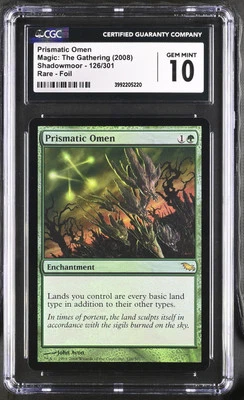 PRISMATIC OMEN Shadowmoor Foil Rare CGC 10 MTG [Nostalgium] - Image 1 of 2