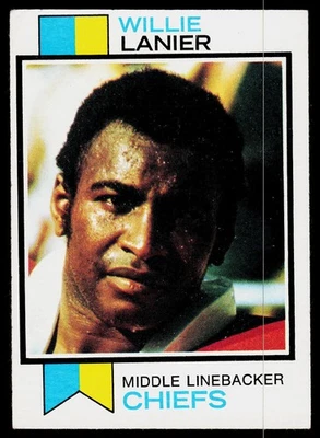 Willie Lanier, 1973 Topps, #410, Kansas City Chiefs, - Image 1 of 2