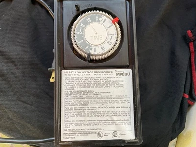 Malibu Intermatic ML88T Low Voltage Landscape Lighting Timer Transformer Tested - Image 1 of 4