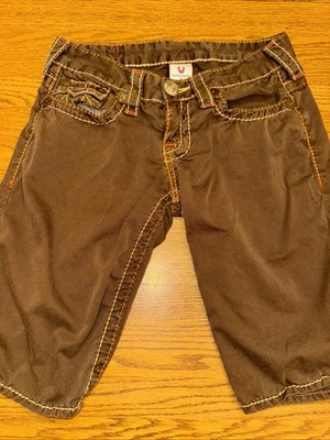 Pantalones Cortos True Religion Joey Grande T Para Mujer Talla 26 Marrón Entrepierna Hechos en EE. UU. Y2k Foto 1 de 4