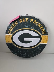 Green Bay Packers Distressed Bottle Cap Sign 12.5" FOCO - Picture 1 of 2