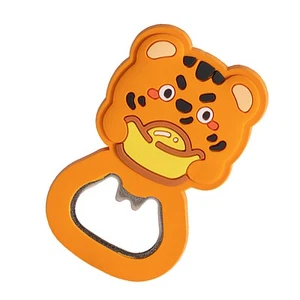 JY Magnetic Bottle Opener Cartoon Animal Style Strong Pvc Metal Multifunction - Picture 1 of 12