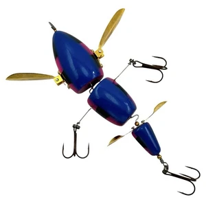 MUSKY SAFARI FRANKENSPITZ XL ROTARY CREEPER BAIT • BIG FISH 8" WOOD FISHING LURE - Picture 1 of 6