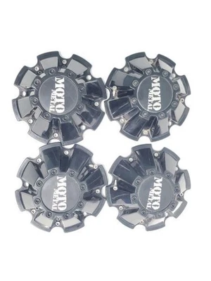 4 格言金属车轮中心盖冲击越野黑色 F-150 F-250 P.N. sd02-sg 银色 — 第 1/4 张图片