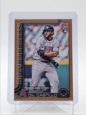 ADRIAN DEL CASTILLO 2025 TOPPS UPDATE SERIES ROOKIE DEBUT GOLD RC /2025 Q4115 - Image 1 of 2