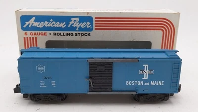 American Flyer 4-9703 S Gauge Boston & Maine Boxcar #9703 EX/Box - Image 1 of 4
