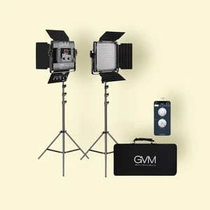 GVM 480 Ls B2L LED Video Lighting Kit App Control Bi-color 2300-6800k (2-pack) - Picture 1 of 1