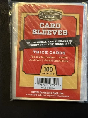 THICK Penny Sleeves Cardboard Gold SUPER PREMIUM Soft Sleeves Buy More and Save! - Image 1 of 2