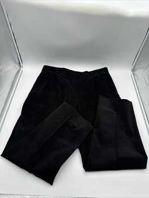 Jos. A. Bank Colorfast вельветовые брюки черный мужчин 38 x 30 шнурки со складками - Изображение 1 из 4