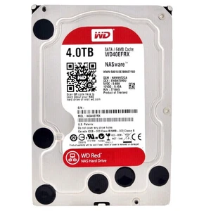 Hard Disk Western Digital WD Red 4TB , SATA III, 3,5", 64MB, 5400RPM, WD40EFRX - Foto 1 di 2