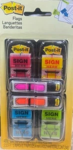 Post-it® Sign Here Flags, #680-SH4VA, 248 Flags per Pack, FREE SHIPPING - Picture 1 of 2