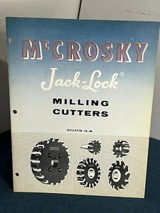 De colección McCrosky Tool Corp Jack Lock Fresadoras Boletín 18-M Publicación - Imagen 1 de 5