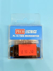 PECO 'OO' GAUGE PL-15 TWIN MICROSWITCH NEW & SEALED ! - Picture 1 of 1