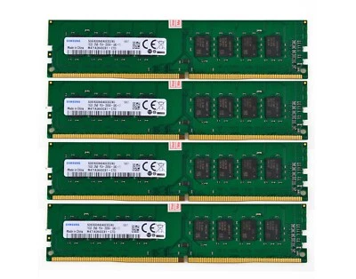 Samsung 4x 16GB PC4-2666V DDR4 21300MHz 288Pin UDIMM Desktop Memory RAM - Image 1 of 4