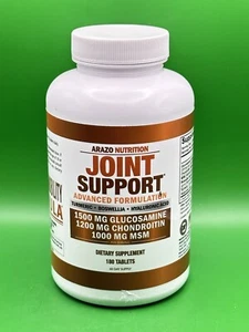 JOINT SUPPORT ARAZO NUTRITION Formula Advanced *LARGER 180 Tablets  Exp 8/2026 - Picture 1 of 4