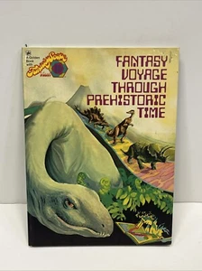 Libro d'oro vintage 1974 fantasy viaggio attraverso il tempo preistorico visione senza mirino - Foto 1 di 4
