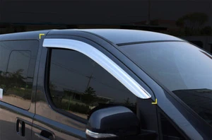 SAFE Chrome Weather shields 2pcs for 2019 Hyundai iLoad iMax - Picture 1 of 8