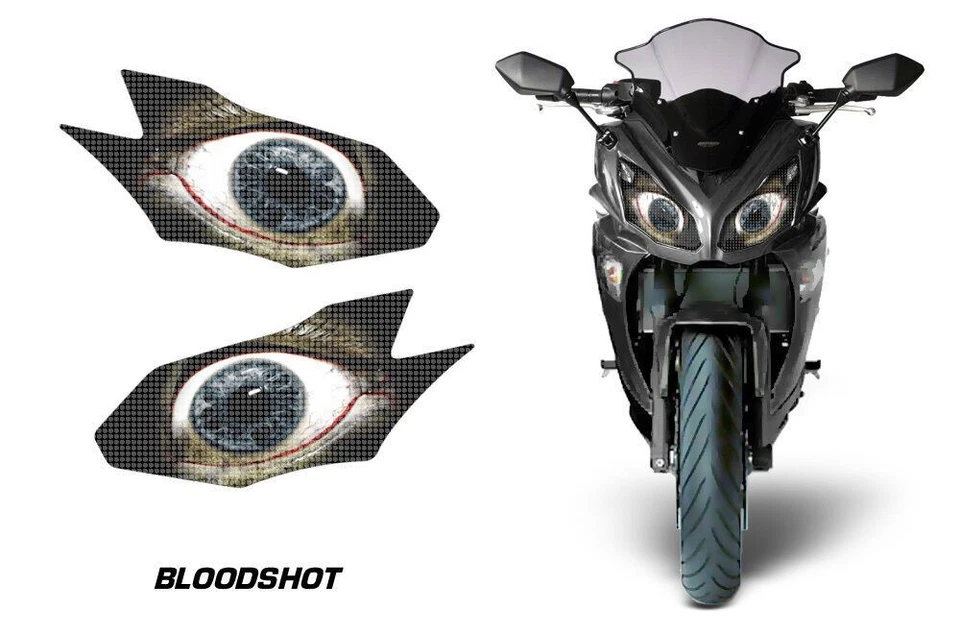Kit de gráficos de ojos de faros cubierta de calcomanía para Kawasaki Ninja 650R 2012-2014 SANGRE Foto 1 de 1