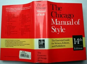 THE University of CHICAGO MANUAL OF STYLE for WRITERS, PUBLISHERS & EDITORS 2005 - Picture 1 of 3