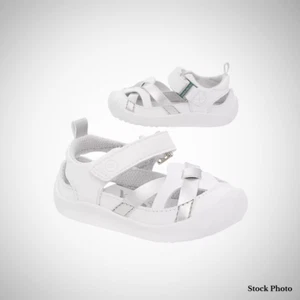 Stride Rite 360 Sandalen Baby Mädchen 6T weiß Fischer Memory Foam Maschinenwäsche - Bild 1 von 5