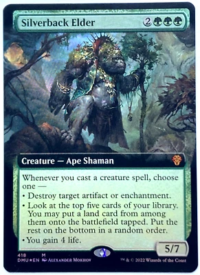 MTG Silverback Elder *EXTENDED ART FOIL* Dominaria United 418 NM Mythic - Image 1 of 4