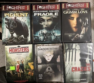 DVD HORROR LOT OF 6 ~ PIG HUNT, FRAGILE. GRIMM LOVE, MONSTERS ++ - Picture 1 of 1