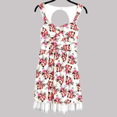 Y2K deliA*s Mini Dress Womens 3 White Cottagecore Garden Party Romantic Feminine - Image 1 of 4