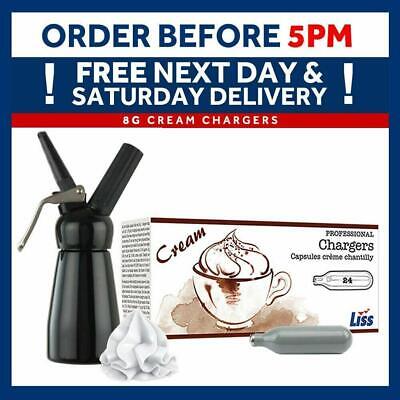 Whipped Cream Chargers Liss Canisters & Whippers Option - Free Delivery Mosa • 85.75£