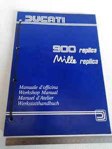 manuale officina originale Ducati 900 Replica Mille italiano + multilanguage - Foto 1 di 18