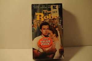 The Robe, The Bible in the beginning, sealed 2 pack, Christian movies, VHS tape - Imagen 1 de 3
