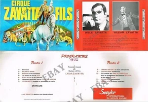 PROGRAMME CIRQUE/CIRCUS PROGRAM 1982  ZAVATTA  FILS - Picture 1 of 1