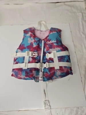 Colete salva-vidas infantil Cabela’s dispositivo de flutuação de barco 30-50 libras - Imagem 1 de 4
