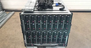 HP C7000 G2 16x HP BL460c G7 E5620 128-Cores 1024GB 1TB RAM Blade Solution - Picture 1 of 6