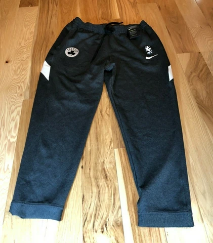 Nike Boston Celtics Dri-Fit Showtime Pants Grey AT8511 032 Men's XXL Cover