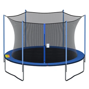 Round Replacement Trampoline Safety Enclosure Net for 12, 13, 14, 15 ft Frames - Picture 1 of 17