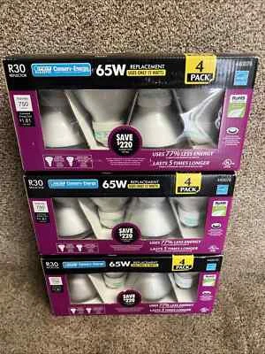 Feit Electric R30 Reflector Lamp Bulb 65W 2x 4 Pack, 750 Lumens 15 Watt - Image 1 of 4