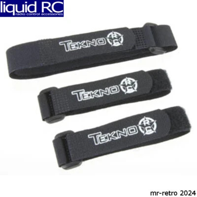 Tekno RC 40007K Battery Straps Black 4-6 Cell (2 Short 1 Long) - Image 1 of 2