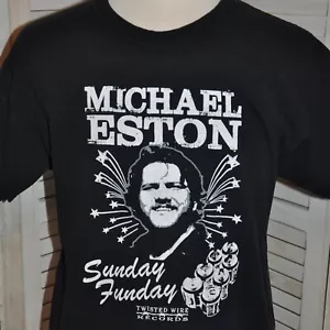 Camiseta Michael Eston Sunday Funday 2014 Negra Talla L Country Twisted Wire Records - Imagen 1 de 7